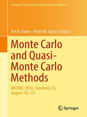 cover image of Monte Carlo and Quasi-Monte Carlo Methods